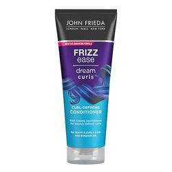 John Frieda Frizz Ease - Balsamo per capelli ricci, confezione da 2 (2 x 250 ml) - definito e rinforzato, per capelli ribelli