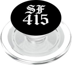 SF 415 San Francisco California Bay Área Misión Solomillo PopSockets PopGrip para MagSafe
