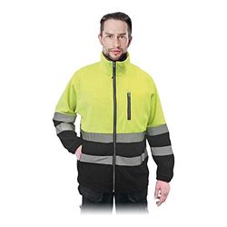 Reis Polstrip_Ybl beschermende fleece jas, geel-zwart, maat L