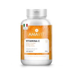 Vitamina C 1000 mg Pura y Natural Altamente Concentrada [Vegan] Vitamin C para la Cara y Sistema Inmunológico - Vitaminas para el Cansancio - Vit C 180 Comprimidos sin Gluten/Lactosa