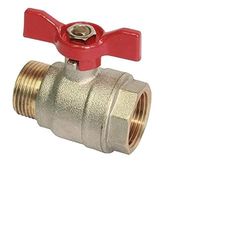 SOMATHERM FOR YOU - Válvula de esfera - / fêmea 15/21 homem - borboleta alavanca de comando - fluxo ideal com passo total