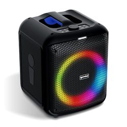 Série Gemini Sound GGO – Enceinte Bluetooth portable GGO-650L – Modèles 100W & 200W, Eclairage festif à LED, Appairage TWS, Micro sans fil, Batterie rechargeable, USB, AUX, Autonomie de 10h