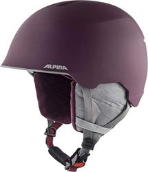 ALPINA Unisexe - Enfants, MAROI JR Casque de Ski, Charcoal-Neon Matt, 53-57 cm
