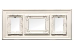 Premier Housewares Vintage Multi-Photo Frame for 3 Photos, Cream