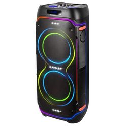 Trevi XFest XF 3600 PRO Wireless Speaker 200 W, draagbare luidspreker met microfoon, draadloos, ingangen, USB, micro SD, AUX-IN, TWS-functie, Karaoke Party luidspreker met geïntegreerde accu