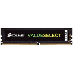 Corsair Value Select 32GB (1 x 32GB) DDR4 2666 C18 1.2V Desktop Memory 13.4 x 0.4 x 3.1 cm, Black