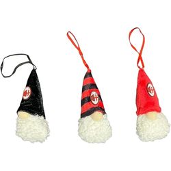 AC Milan A.C. Milan | Juldekoration | TRIS Trolls Hängare Christmas | 3 stycken | 10 CM | Officiell produkt
