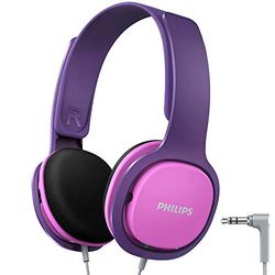 PHILIPS SHK2000BL/00 Cuffie per Bambini Over Ear, Limite di Volume di 85 dB, Isolamento Acustico, Cuscinetti Auricolari Morbidi, Archetto Ergonomico, Rosa (Pink)