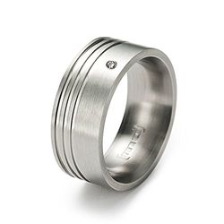 monomania rostfritt stål ring antiallergen unisex 9 mm 20572 e rostfritt stål, 58 (18,5), cod. Ring 25072-58