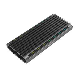 CAJA EXTERNA PARA DURO SSD M.2 SATA NVME AISENS ASM2-RGB011GR USB 3.2 GEN2 SIN TORNILLOS