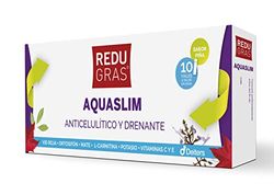 DEITERS - Redrugras Aqualism 100 frascos x 10 ml, anticelulite e renante de líquidos, queima gorduras, para celulite, vitamina E e C, detoxicante e perda de peso, com videira vermelha e ortopédico