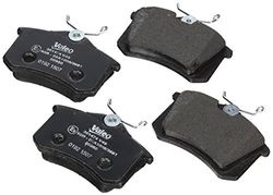 VALEO BRAKE SYSTEMS FIRST Brake Pad Set 301474, fitting position: set of 4, fitting position: Rear Axle, for Brake System: TRW