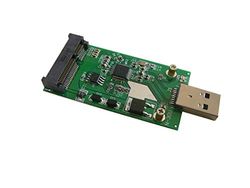 Kalea-INFORMATIQUE Adattatore da mSATA a USB3 per Leggere e Scrivere su un'unità SSD mSATA da Una Porta USB 3.0