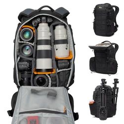 Lowepro ProTactic BP 450 AW III Zaino Professionale per Fotocamera, Accesso Multiplo, DSLR/Droni/Mirrorless, Laptop fino a 16', Copertura Antipioggia, per Fotografi e Videografi, Capacità 28L