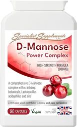 Specialist Supplements D-Mannose Power Complex, 90 Capsules