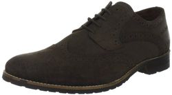 s.Oliver Casual 5-5-13613-29 - Zapatos Casual de Ante para Hombre, Color marrón, Talla 44