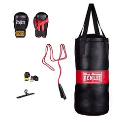 BENLEE Rocky Marciano barn boxningsväska set barn boxning bag punchy, röd, one size