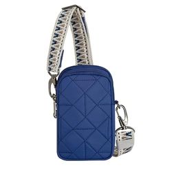 Travelon Bandolera antirrobo Boho con 2 Compartimentos para teléfono, Unisex Adulto, Azul exuberante