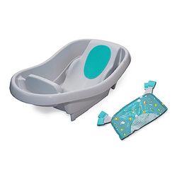 Summer by Ingenuity Comfy Clean Deluxe - Bañera para recién nacidos a niños pequeños, 0-24 meses