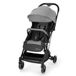 kk Kinderkraft INDY Silla de Paseo, Carrito de bebé, Posición reclinada y Tumbada, Carro Plegable, Ligero, Material Impermeable, 15 kg, Gris