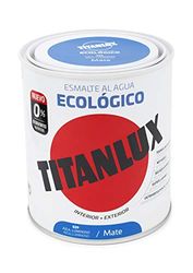 Titanlux - Esmalte eco, Mate azul, 750ML (ref. 02T053934)