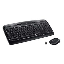 Logitech MK330 Wireless Keyboard and Mouse Combo, QWERTZ German Layout - Black