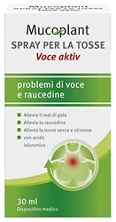Dr Theiss Mucoplant Voce aktiv - Spray per Alleviare Mal di gola e Tosse Secca Adulti 30ml Fluido con Miele e Acido Ialuronico e Ingredienti Vegetali