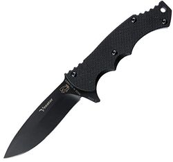 Eickhorn – yttermätare/Ranger svart/bladlängd: 11,5 cm/jaktkniv – arbetsmätare – soling – kniv/rostfri – fast – Survival