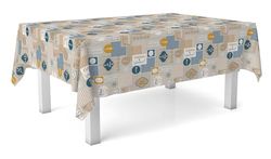 Martina Home Cuisine Oilcloth Tablecloth Blue 250 x 140 cm
