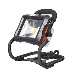 WORX - WX026.9, faretto LED da lavoro, 0 W, 20 V, grigio, 23 x 26 x 24,5 cm