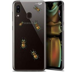 Caseink fodral för Samsung Galaxy A20 (6.4) Gel HD [ ny kollektion - mjuk - stötskyddad - tryckt i Frankrike] Små skalbaggar