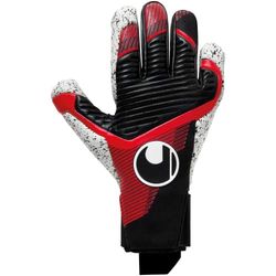 uhlsport Powerline Supergrip+ Guanti da portiere di calcio per bambini e uomini, guanti da portiere, guanti da calcio con nuova formula di schiuma adesiva e elementi ad alta aderenza
