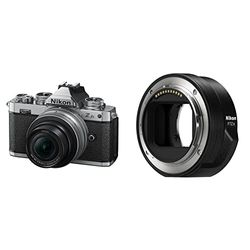 Nikon Z fc + SD 64GB, Mirrorless DX 20.9 MP, Mirino Eelettronico, 4k, Monitor Angolazione Variabile + Z DX 16-50 VR SE [Nital Card: 4 Anni di Garanzia] + FTZ II Adattatore per Obiettivi F-Mount