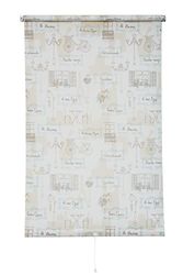 Sunl INES hwa10602 Spring Store, lumière du Jour, PES Décor Paris, Beige/Blanc, 5 x 102 cm