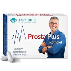 Espadiet Prosta Plus complet – Salud de la Próstata – Ayuda a Tener Niveles Normales de Testosterona – Salud Masculina - A Base de Extractos, Naturales, Minerales y Zinc – Caja con 45 cápsulas