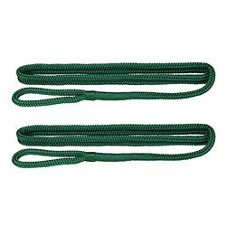 Extreme Max BoatTector 3006.2582 - Parafango in nylon a doppia treccia, confezione da 2, 0,95 x 1,5 m, verde Sacramento