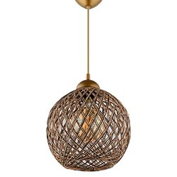 Plafoniera da 54 cm. Colore nero/oro. Tipo E27 max 60w