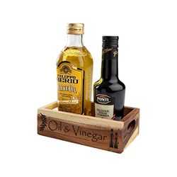 T & G 09743 barocco olio & aceto Rustic Crate box, in legno di acacia, marrone
