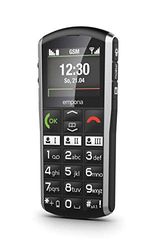 Emporia Simplicity - Teléfono móvil para Personas Mayores, con botón sin Contrato, teléfono móvil con botón de Emergencia, Pantalla de 2 Pulgadas, Color Negro