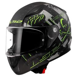 LS2 Rapid II Pirates Titanium XL helhjälm