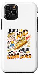 Carcasa para iPhone 11 Pro Just A Kid Fueled By Corn Dogs Corn Dog Lover Salchicha