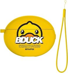 Funda Duck para Huawei FreeBuds 4i, Amarillo