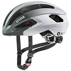 uvex rise cc Tocsen - veilige performance-helm voor dames en heren - incl. Tocsen-valsensor - geoptimaliseerde ventilatie - irish green - silver matt - 52-56 cm
