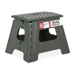Relaxdays Folding L, Portable, Step, Kids’ Bathroom Stool for up to 120 kg, Plastic, 32.5 cm Tall, One Size
