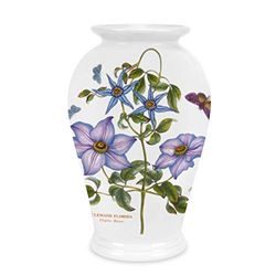 Portmeirion Home & Gifts BGHB58050 8" Canton Vase Clematis, Ceramic, Moonstone