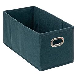 5five - cesta de tela "mix n modul" 15x31cm azul petróleo