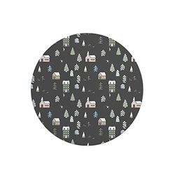 Questo Casa, Round Digital Printed Mouse Pad, Non-Slip Base, for Office and Home, Diameter:22cm