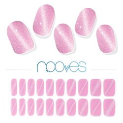 NOOVES NAILS Láminas de Uñas de Gel Precurado Premium - Afrodita - Rosa | Tiras De Uñas De Gel Semicurado| Pegatinas Uñas Semipermanente en Gel| Gel Nail stickers| Uñas de gel Pegatinas