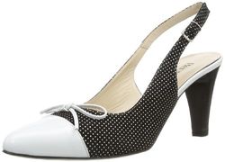 Brunella 920203 dames sandalen, zwart, zwart, wit, 40 EU