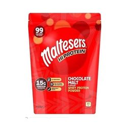 Maltesers Hi Protein Chocolate Malt Flavour Whey Protein Shake Powder 450g Pouch, 18 Servings, 15g Protein and Only 99 Calories, Suitable for Vegetarians